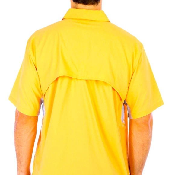 Reel Legends mariner II yellow mesh shirt xl - Picture 13 of 14